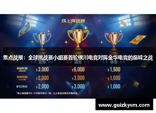 焦点战报：全球挑战赛小组赛首轮银川电竞对阵金华电竞的巅峰之战